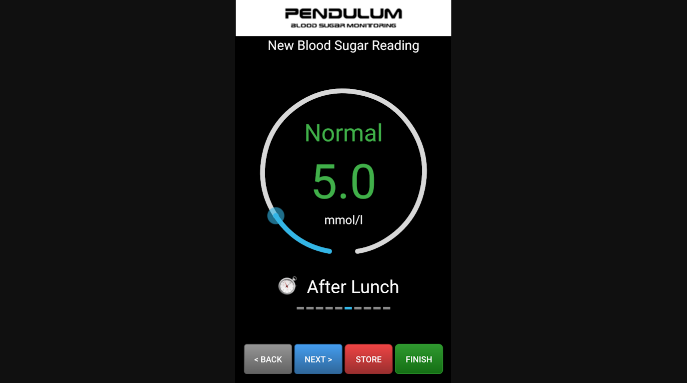 Pendulum Blood Sugar Monitoring